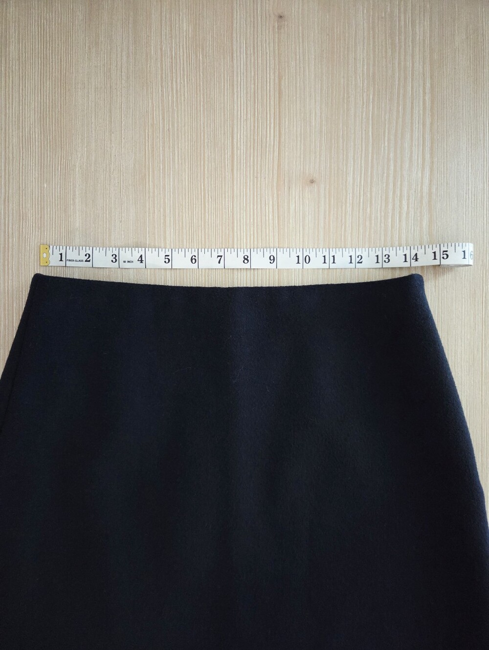 Theory Luxe New Divide Wool Cashmere A Line Mini Skirt Navy Womens Size 6 - Picture 4 of 11
